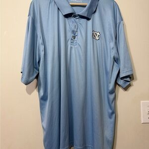 Russel UNC Tar Heels light Blue Polo Shirt